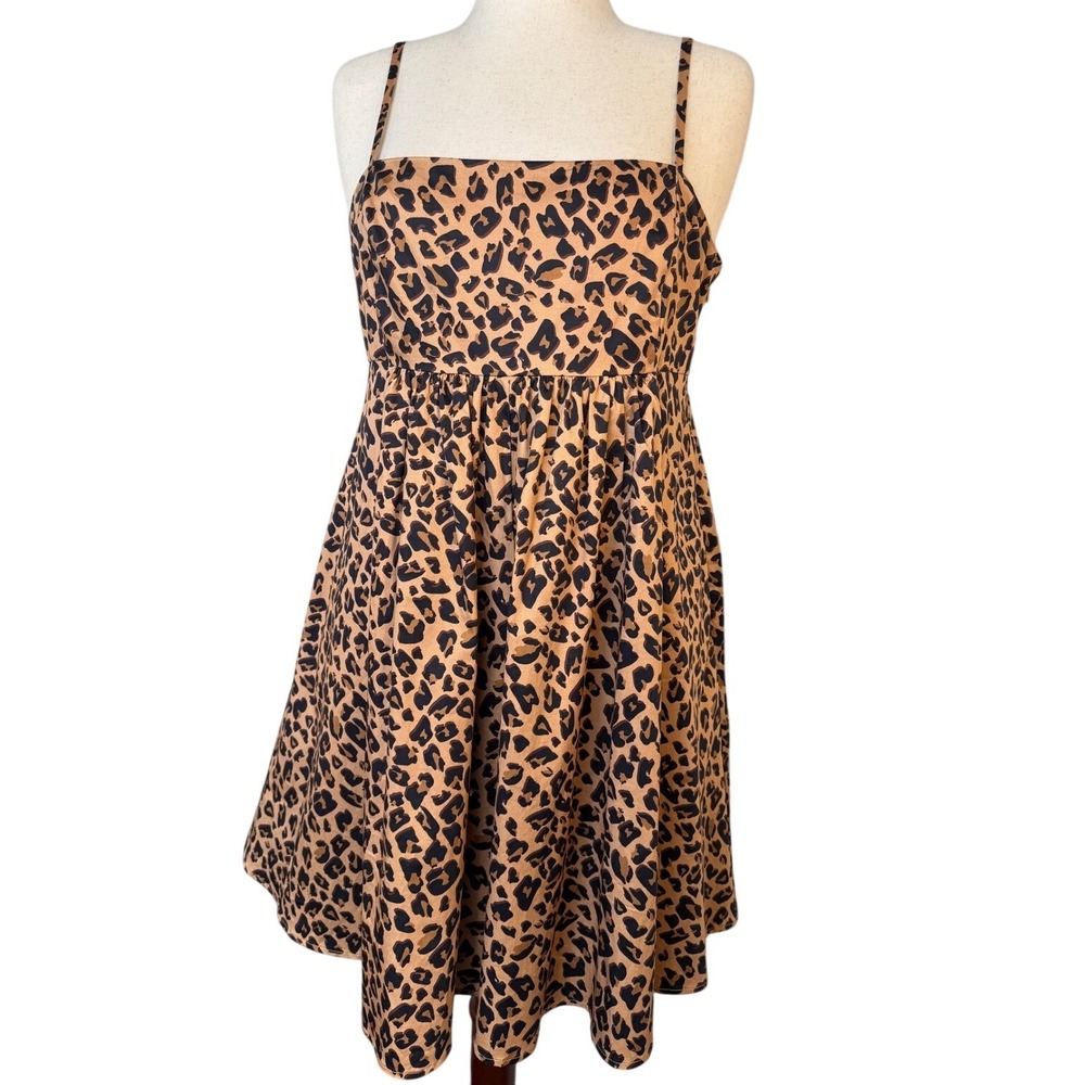 Anthropologie Hutch‎ Leopard Print Bandeau Romper